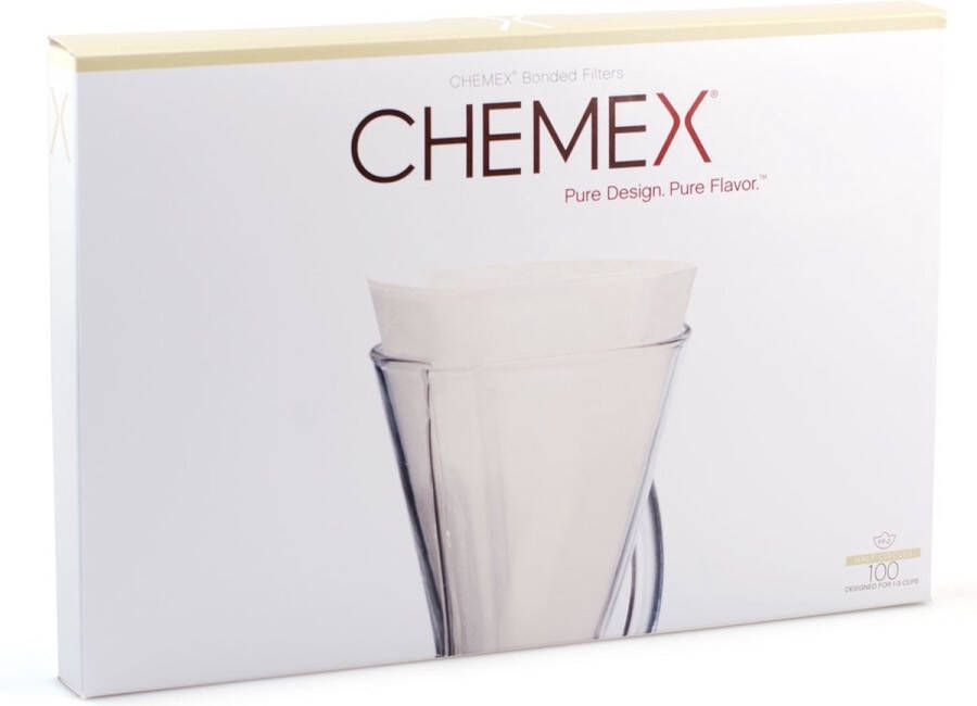 Chemex koffiefilters FP-2 Bonded (ongevouwen) 100 stuks