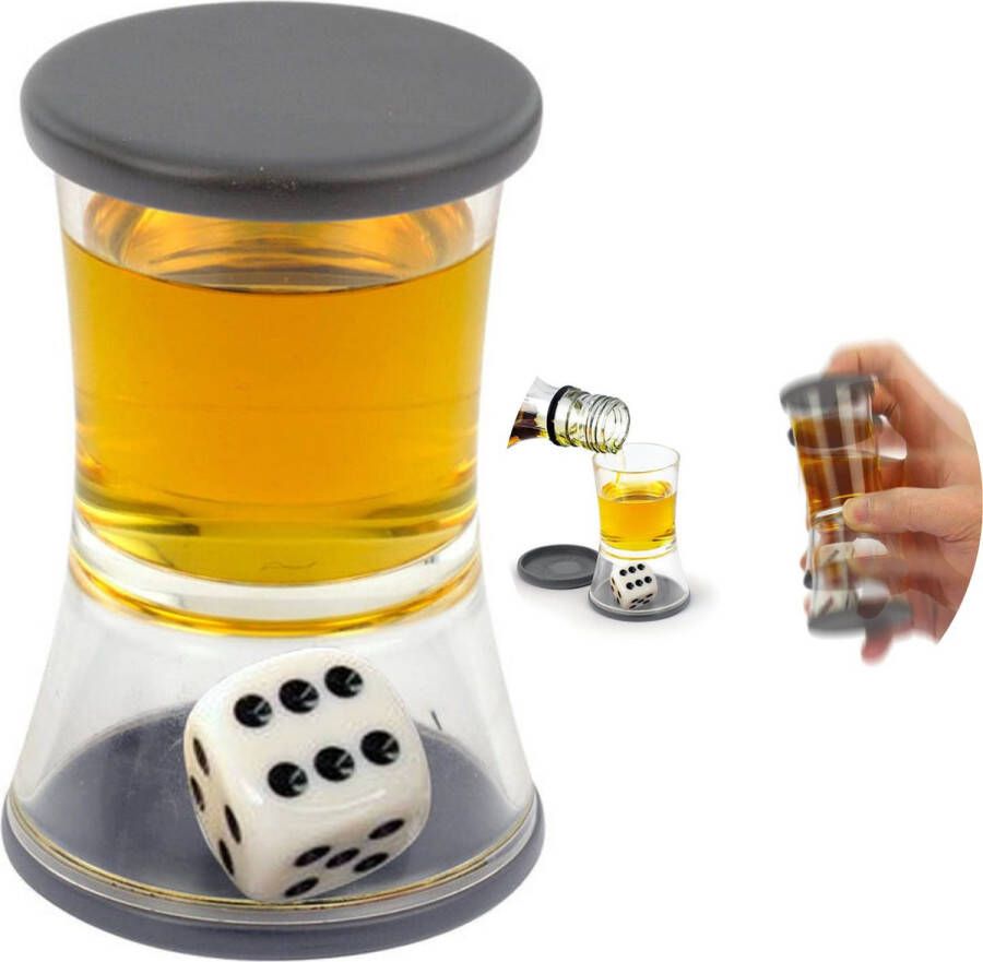 Cheqo Dobbelsteen Drankspel Roll The Dice Inclusief Shotglas Met Dobbelsteen Drankspelletje