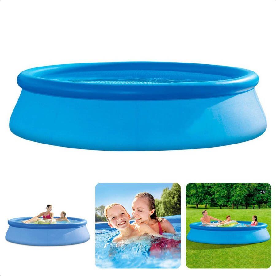 Cheqo Familiebad Opblaasbad Zwembad Opzetbad Opzetzwembad 244x61cm Waterhoogte 46cm 1942 Liter
