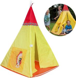 Cheqo Speeltent Kinderspeeltent Tipi Tent voor Kinderen Polyester 100x100x135cm