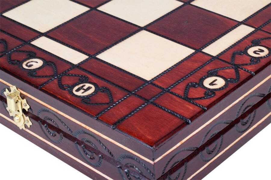 Chess the Game Decoratief Schaakspel GROOT luxe houten schaakbord met decoratieve schaakstukken Bestseller!!