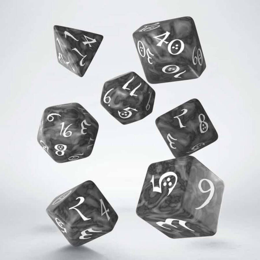 Chessex Classic RPG Dice Set smoky & white (7)