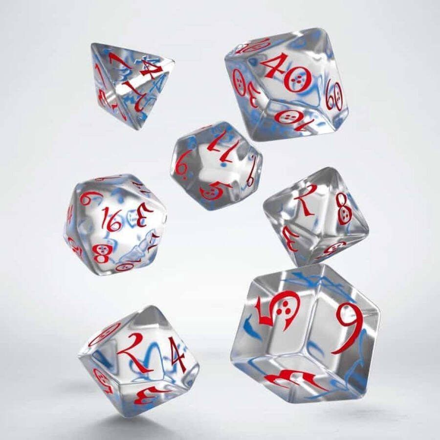 Chessex Classic RPG Polydice Set Translucent & Red