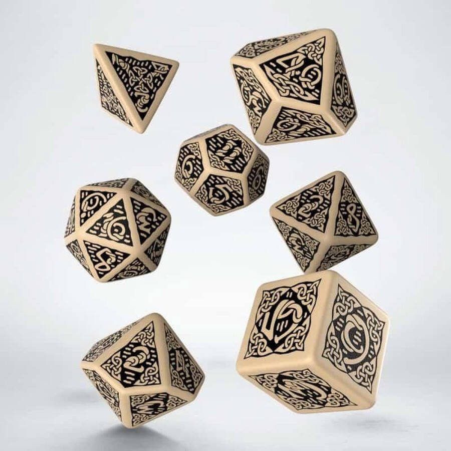 Chessex Polydice Set Q-Workshop Celtic Beige Black