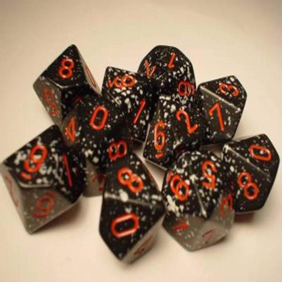 Chessex Space gespikkeld D10 Dobbelsteen set (10 stuks)