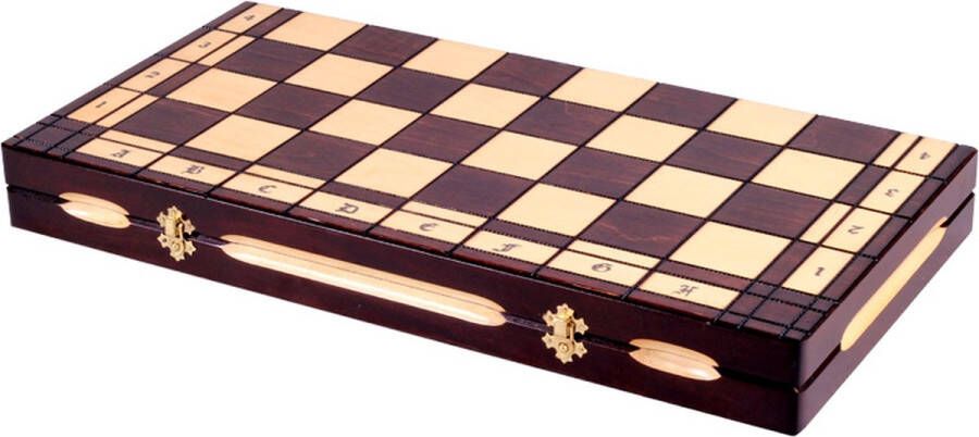 Chess.shop Luxe Schaakset inclusief schaakbord en schaakstukken Groot 140mm koning Unieke Schaakstukken Schaakspel