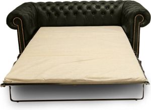 Chesterfield Slaapbank First Class leer | 3-zits | Cloudy Groen | 2 tot 4 weken levertijd