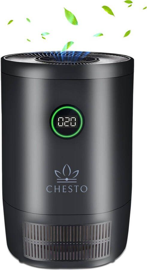 Chesto Luchtreiniger Air purifier met HEPA-13 & Koolstoffilter CADR 220 m³ h Bestrijdt Bacteriën & Allergieën 4 Standen