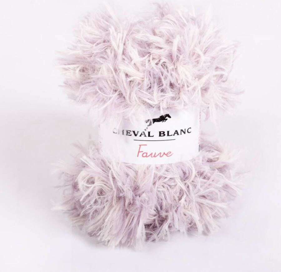 Cheval Blanc dehobbyvlinder Cheval Blanc Fauve 402 lavendel 50 grams 3 bollen Super zacht harig garen
