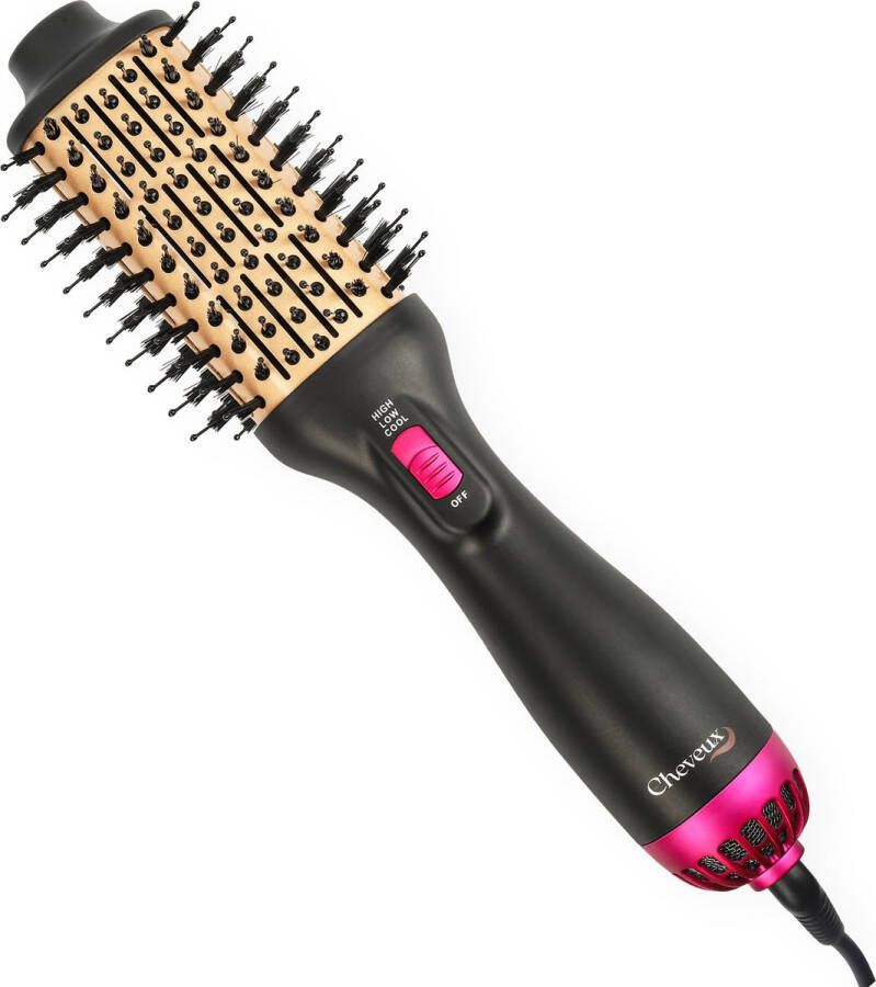 Cheveux 3-in-1 Föhnborstel SL Edition Krulborstel Airstyler Keramische Magic Brush Roterende Snoer Lang Stijl Krullen 1200W