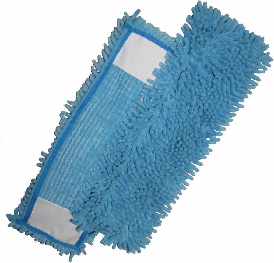 ChiaMo.nl Mop microvezel pockets Rasta Blauw 44x13 cm