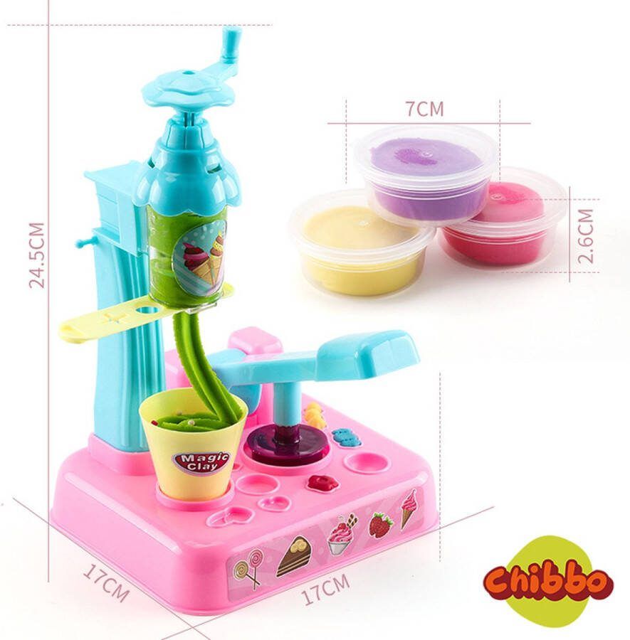 CHIBBO Kinderklei Speelset met Klei Gereedschap Boetseerklei Kinderen Modelleerklei Klei Accessoires en Vormpjes Sensorisch Speelgoed kerstcadeau