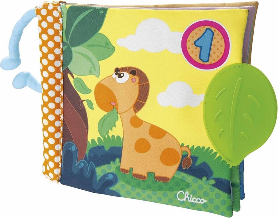 Chicco Babyboekje Junior 19 X 19 Cm Polyester Geel groen