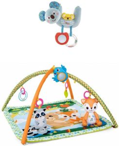 Chicco Bundel Speelkleed Magic Forest Relax & Play & Rammelaar Koalabeer Te Bevestigen Aan Kinderwagen