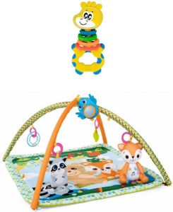 Chicco Bundel Speelkleed Magic Forest Relax & Play & Rammelaar Multi-activiteitsratel Gilby De Giraffe