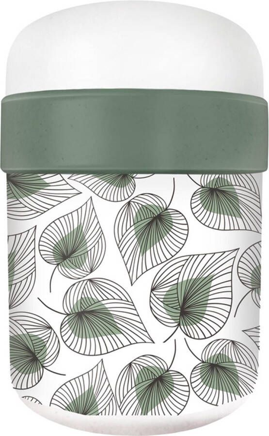 Chic.mic PLA Plant Bioloco Lunchpot Line Art Leaves 2 compartimenten 500ml + 200ml