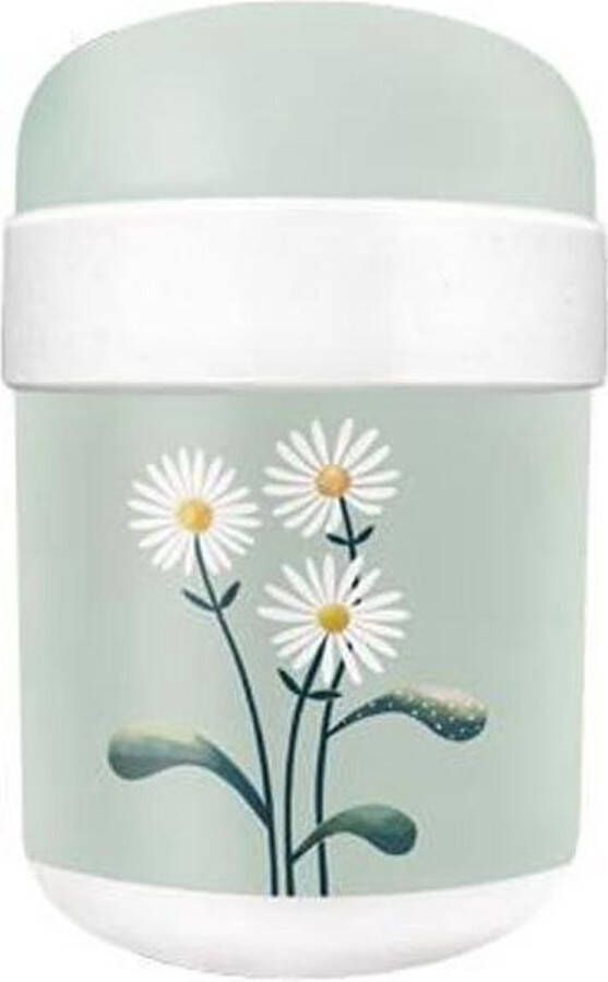 Chic.mic PLA plant Bioloco Lunchpot Met 2 Compartimenten 500ml + 200ml Bio Plastic Lichtgroen