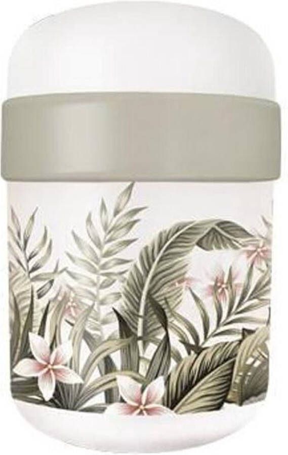 Chic.mic PLA plant bioloco lunchpot met 2 compartimenten 500ml + 200ml bloemen en bladeren