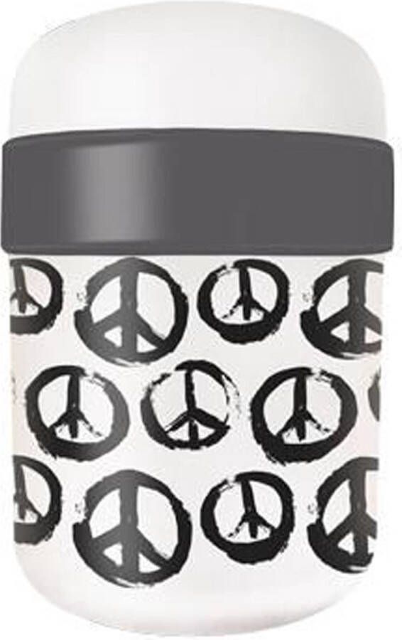 Chic.mic PLA Plant Bioloco Lunchpot Peace Sign 2 compartimenten 500ml + 200ml