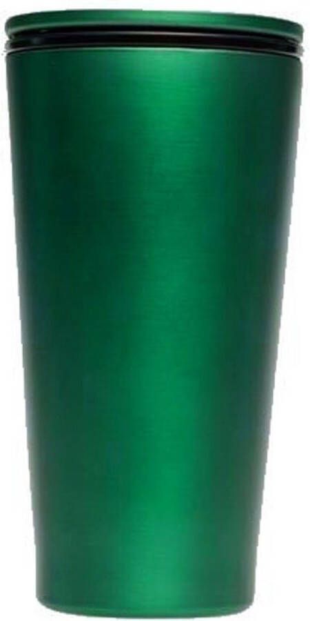 Chic.mic Veelzijdige RVS thermobeker en of lunchpot Metallic Bosgroen 420ml