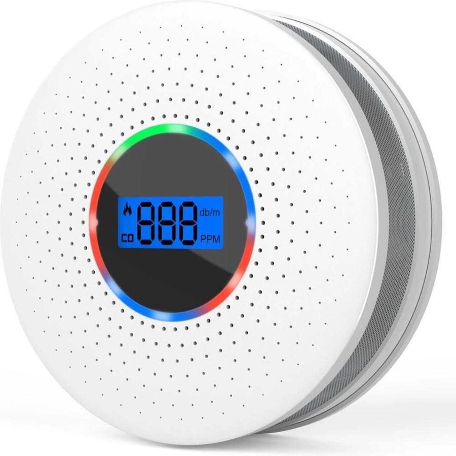 CHICNEST 2 in 1 Melder Koolmonoxidemelder Rookmelder Combi Melder Co Melder Brandalarm