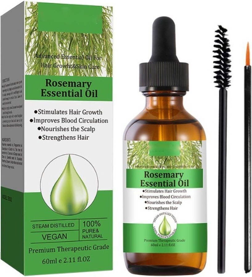 CHICNEST Rozemarijn Olie 60 ml Haarserum Vegan haaruitval Wonderolie Hoofdhuid Rosemary Oil Haargroei