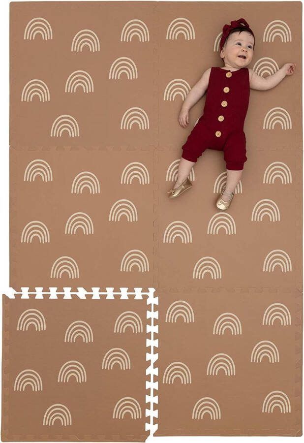 Childlike Behavior Baby Speelmat Puzzelmat van foam 182x122cm Stijlvol Anti-Slip en Waterdicht