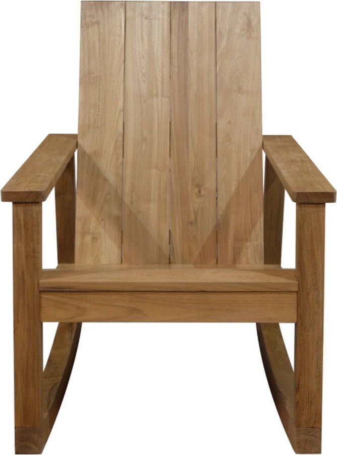 Chill Dept Adirondack rocking Frame teak wood Knock-Down