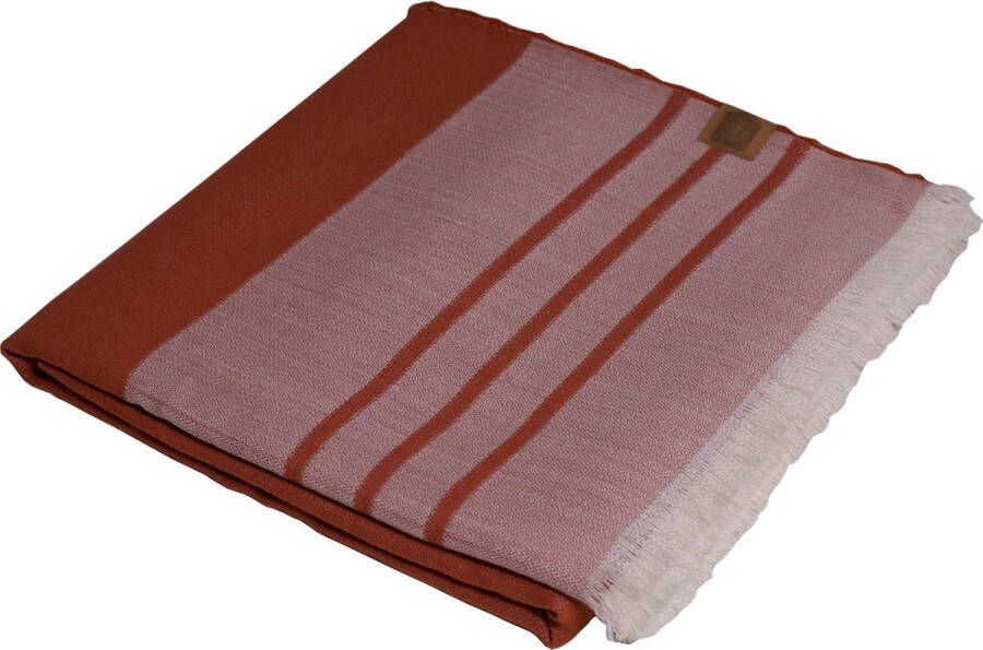 Chill-Dept. Cotton Ville Wol & gerecycled katoen Plaid Cinnamon
