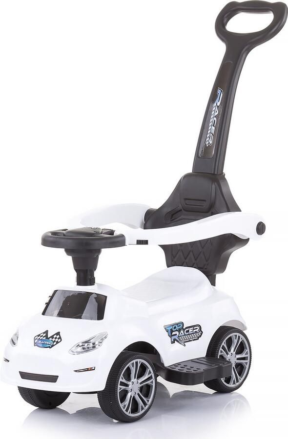 Chipolino Loopauto Turbo Met duwstang Met geluid 3 in 1 Wit