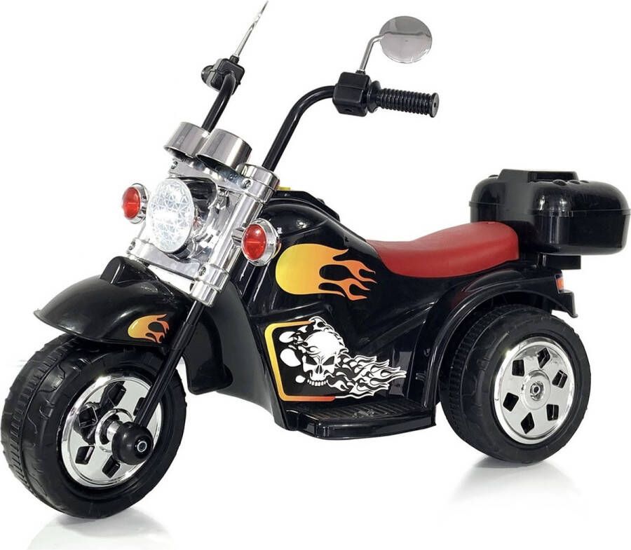 Chipolino Chopper Kindermotor Elektrische kindermotor Harley Accu motor 3 tot 5jaar Zwart Klein model