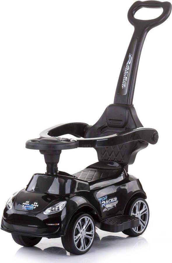 Chipolino Loopauto Turbo Met duwstang Met geluid 3 in 1 Zwart