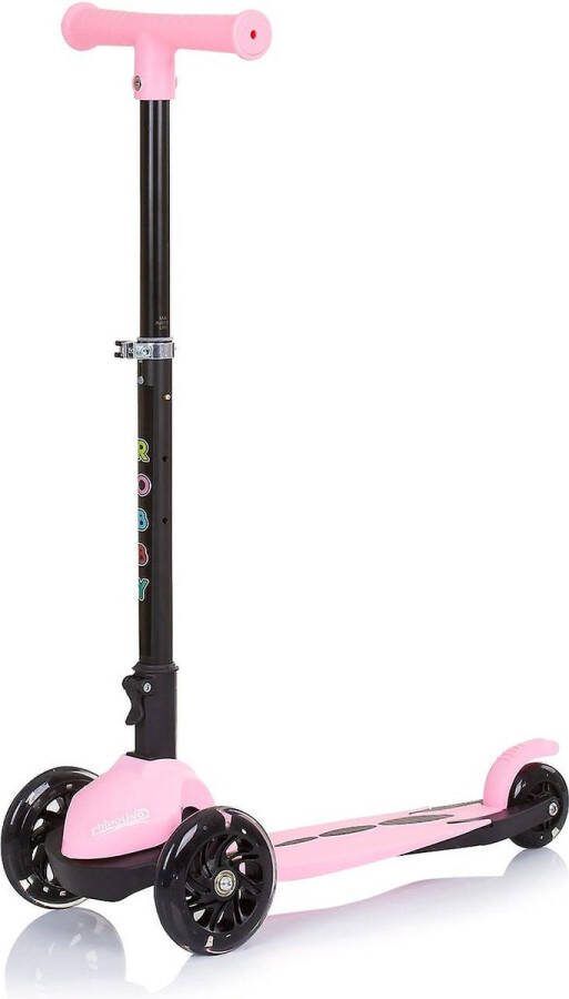 Chipolino Robby Kinderstep Step met 3 lichtgevende wielen Verstelbaar Vanaf 3 jaar Roze