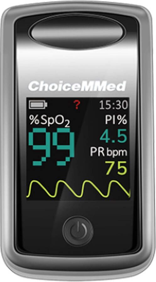 Choicemmed MD300CI216 Professionele Saturatiemeter Pulse Oximeter Vinger Zuurstofmeter met Hartslagmeter en Perfusie-Index (PI meter)