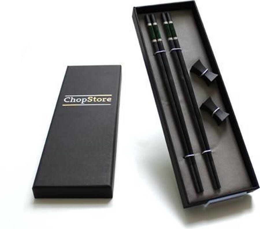 ChopStore Bungo Dark Green chopsticks in luxe cadeauverpakking