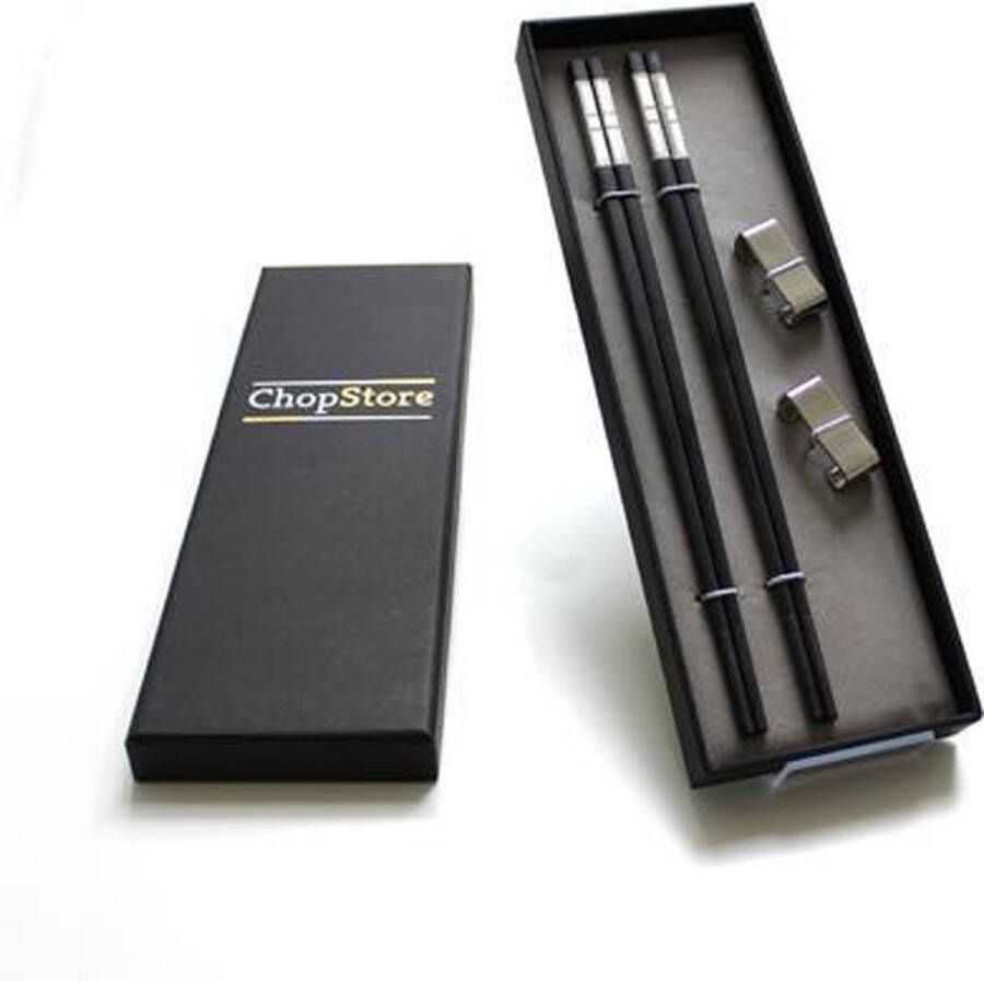ChopStore Settsu Silver chopsticks in luxe cadeauverpakking