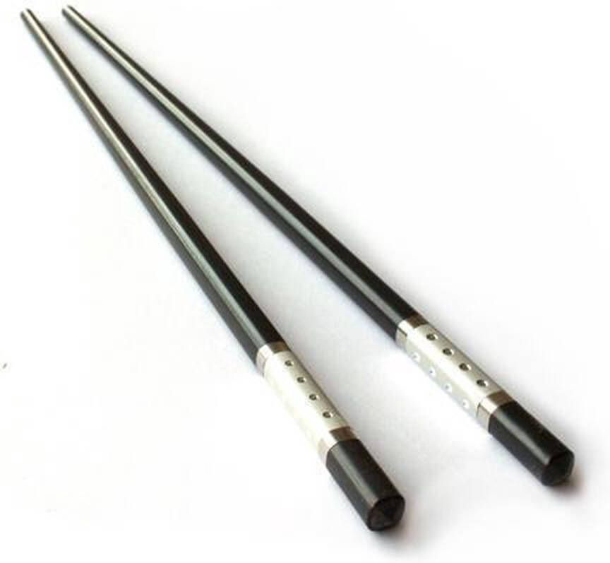 ChopStore Tajima Silver Chopsticks 27 3 cm Zwart