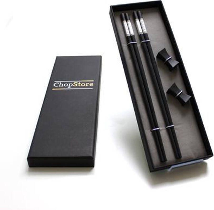 ChopStore Tajima Silver chopsticks in luxe cadeauverpakking