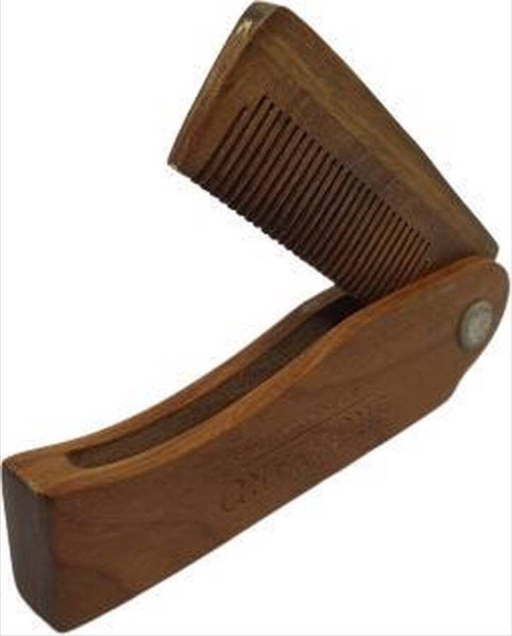 CHPN BaardKam Baard kammen Houten kam Baardkam Inklapbare kam Haarborstel Folding Comb Pocket kam