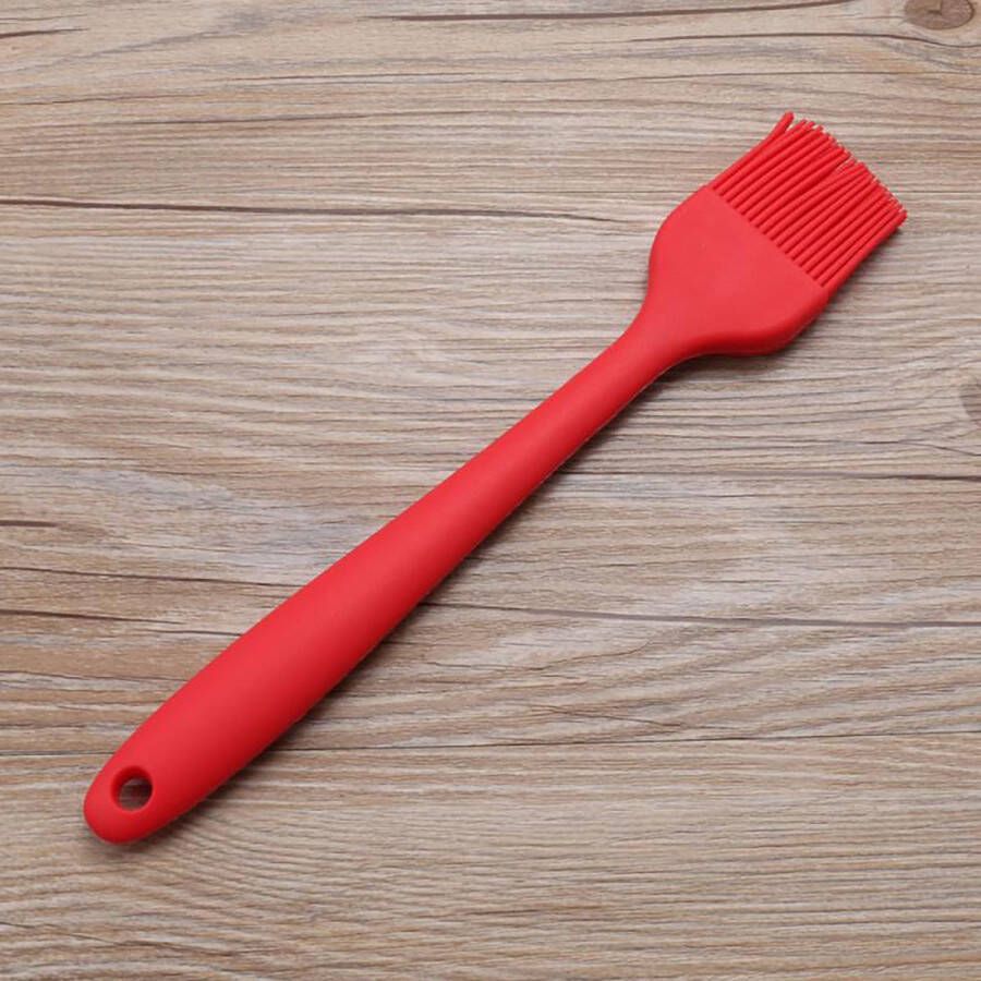 CHPN Bakkwast Keukenkwast Kwast Siliconen kwast Rood 26CM Siliconen Keukenaccessoire Keukengerei Bakken Insmeren Invetten Invetkwast