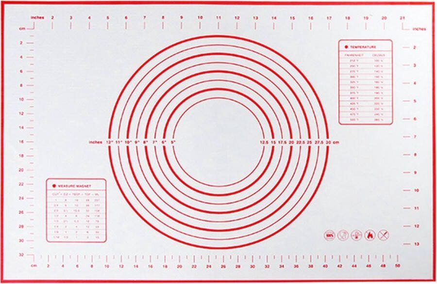 CHPN Bakmat 2 bakmatten Siliconen Bakmat 2 stuks Anti-Stick- Hittebestendig 60 40CM Bak accessoires Ovenmat Schone oven Schone keuken