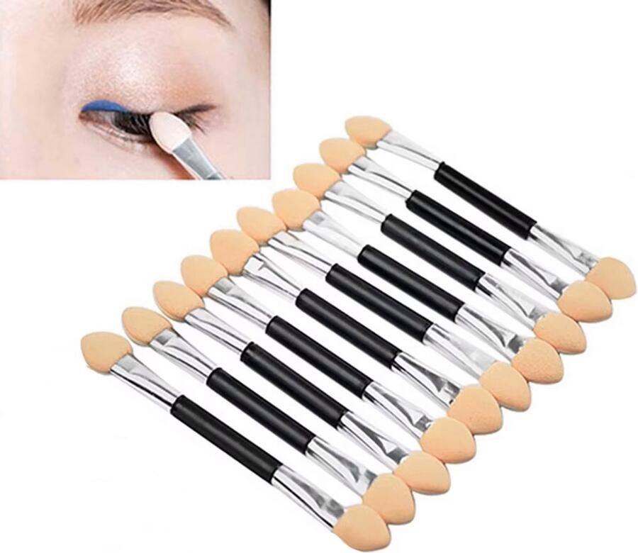 CHPN Oogschaduw kwastjes Oogschaduw penseeltje 10-delig Oogschaduw Kwasten Set -Make-up tool Make-up kwast Kwastjes Dubbelzijdig