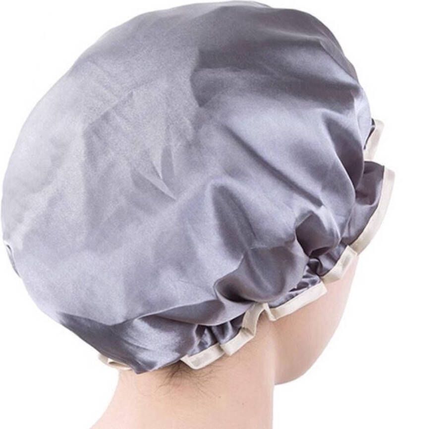CHPN Douchemuts Hippe douchemuts Grijs Douchekapje Praktische douchemuts Douche kapje Douche cap Douchecap Douche muts Shower cap Grijze douchemuts