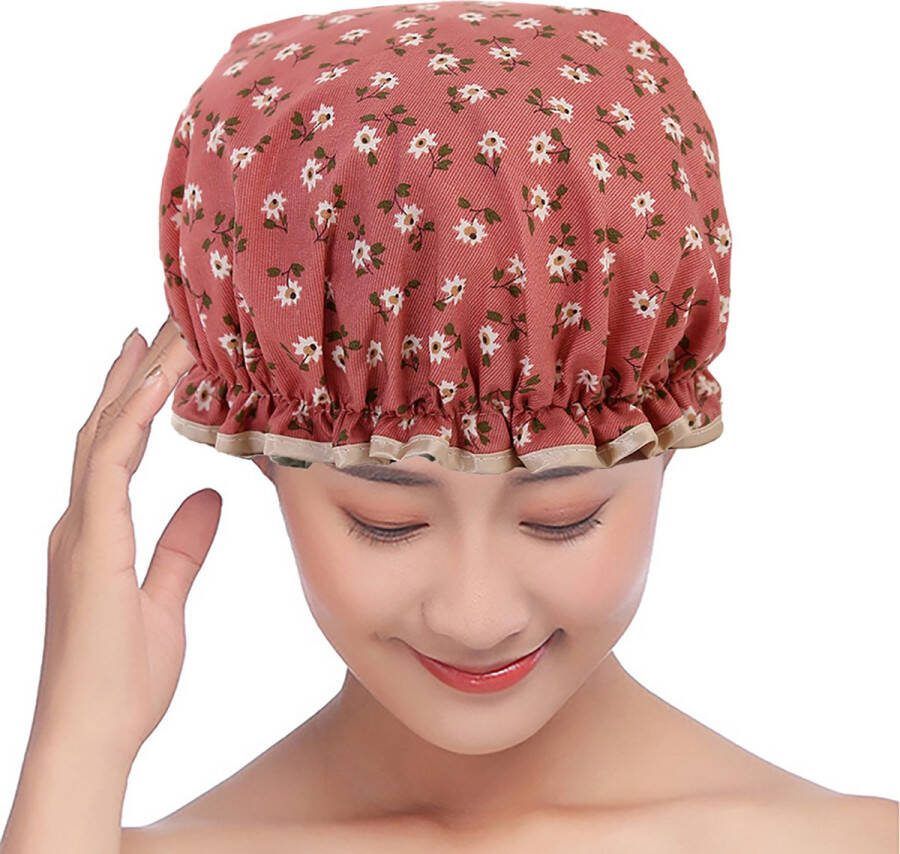 CHPN Douchemuts met bloemenprint Bloemen Douchekapje Bloemetjes Douche kapje Douche cap Douchecap Douche muts Shower cap