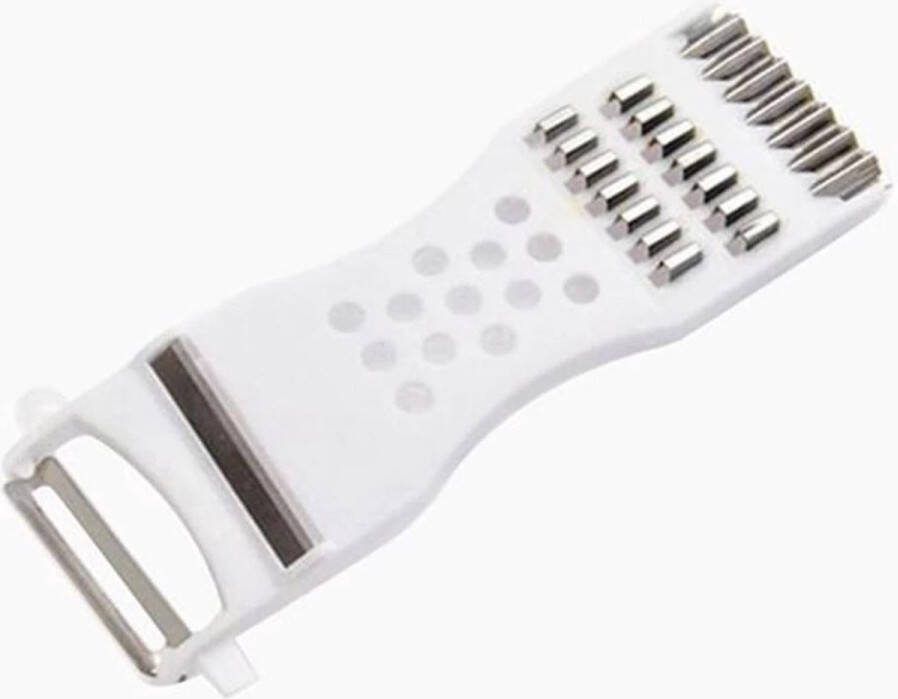 CHPN Dunschiller Aardappelschiller Fruitschiller Mesje Schilmes Multitool Schiller Rasp Rasper Keukenmes Keukentool Wit