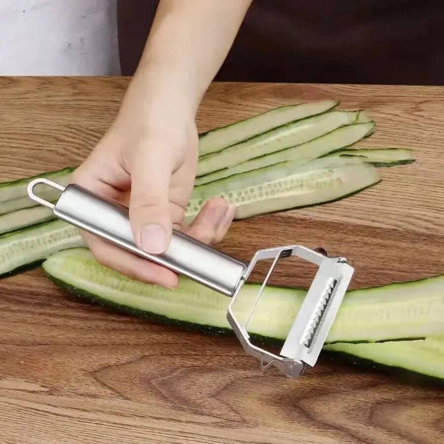 CHPN Dunschiller Aardappelschiller Groenteschiller Dubbelzijdig Schilmesje Fruitschiller Keukentool Keuken accessoire
