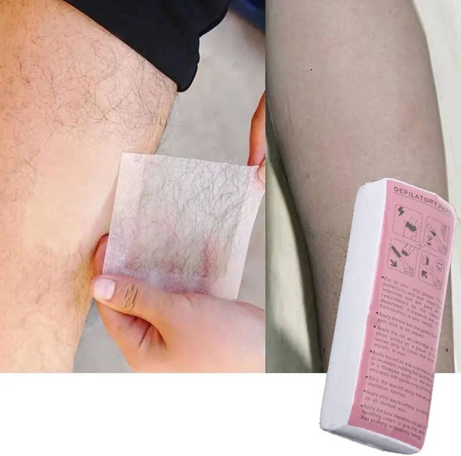 CHPN Harsstrips Strips om mee te harsen Waxstrips Waxpapier Waxingpaper 50 stuks Ontharen Harsen Hars strips Waxen 21 6CM