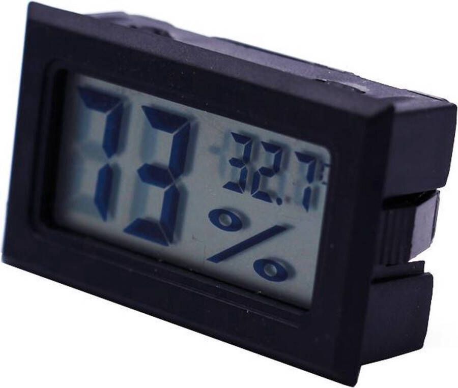 CHPN Hygrometer Thermometer Digitaal 2-in-1 Hygrometer-Temperatuurmeter Zwart Voor Binnen Buiten Universeel