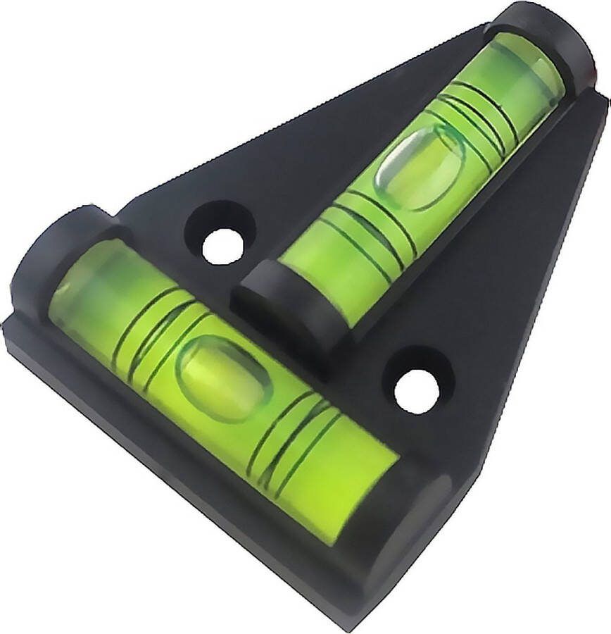 CHPN Mini waterpas Stelwaterpas T-Type Driehoek Kruis Waterpas Zwart Gereedschap Tools Klein waterpasje