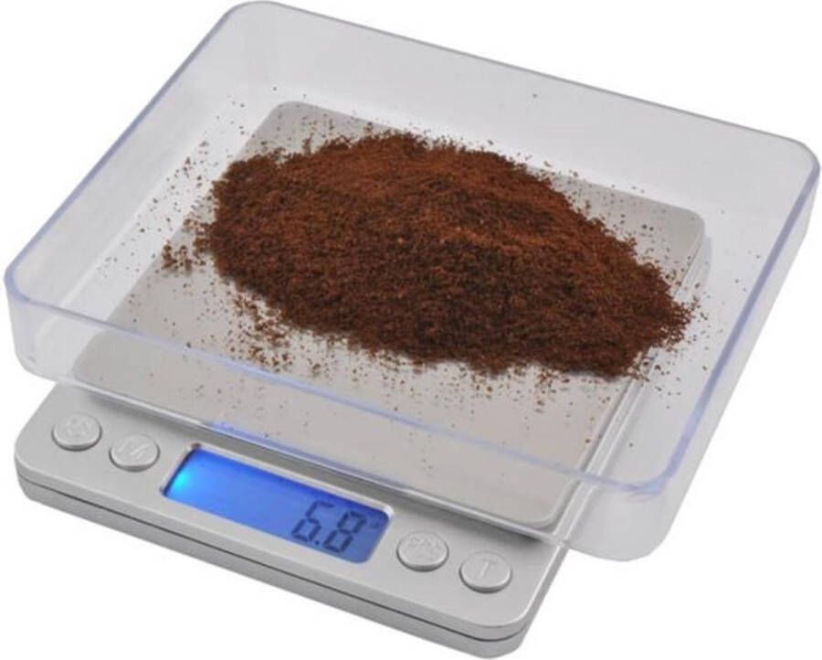 CHPN -Mini weegschaal Pocket weegschaal Scale 0 1gram 2KG Universeel Keukenaccessoire Wegen Precisie Met afneembare kom